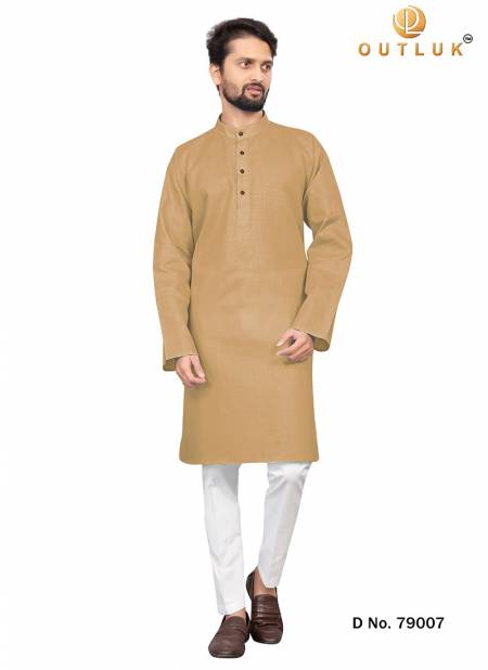 Khakhi Colour Outluk 79 Fancy Ethnic Wear Kurta With Pajama Collection 79007